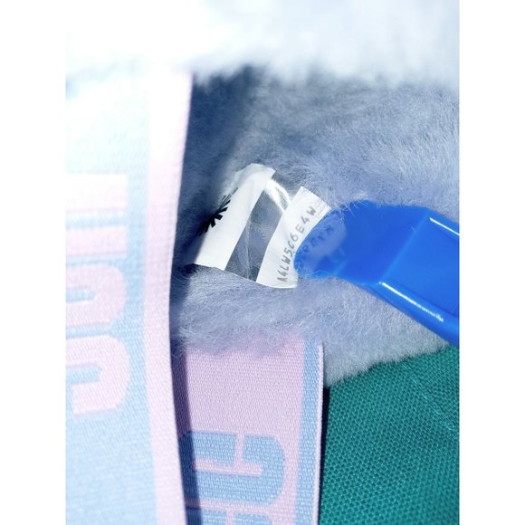 UGG Fluff Yeah Sling Back 1097169 Pink Blue Purple Women 7 Sandal Sheep Shoe New - Picture 6 of 11